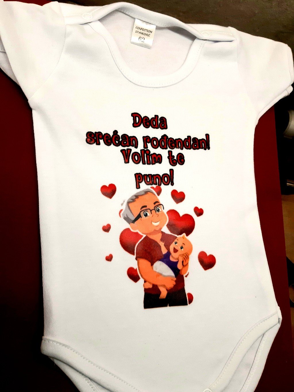 Poklon za rodjendan  deca/Bodi za bebe sa natpisom po zelji/1_20210516_015200.jpg